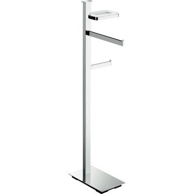 Console porte-serviette/dérouleur papier WC/porte-savon, dte, chr/ve, UNITS