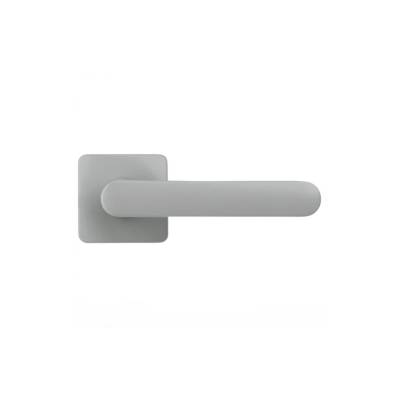 Paire de béquille MOOD ONE Q sur rosace carrées C04 Silver