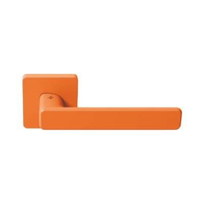 Paire de béquille MOOD DUE Q sur rosace carrées C08 orange sunset