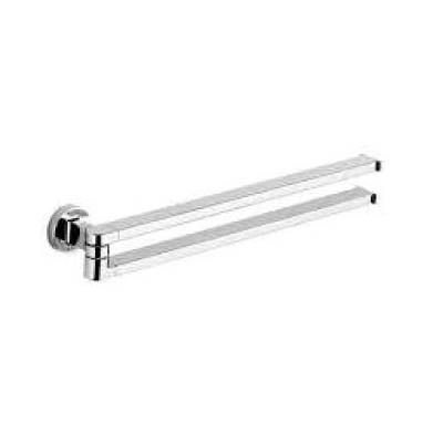 Porte-serviette double orientable 355 mm, chromé, NORDIC