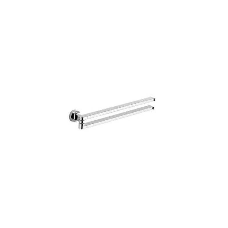 Porte-serviette double orientable 355 mm, chromé, NORDIC