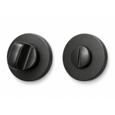 Paire de rosaces rondes conda sans voyant (BC),noir mat