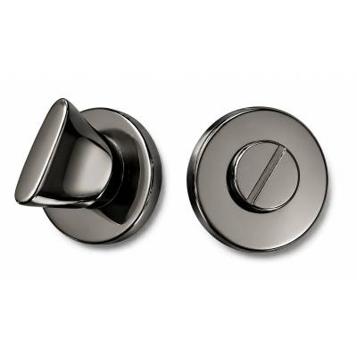 Paire de rosaces rondes conda sans voyant (BC), graphite brillant