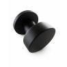 Bouton fixe sur rosace ronde série « Project », finition noir mat 19G