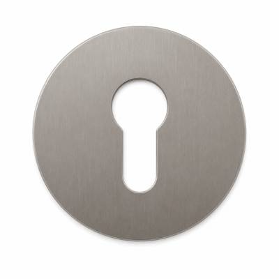 Rosace clé I D64x1,5mm adhésive inox brossé 304L