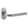 Paire de béquilles L 16 mm sur rosace ovale, inox brossé 304