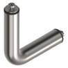 Tube coudé à 90°, inox brossé 316