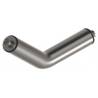Tube coudé à 45°, inox brossé 316