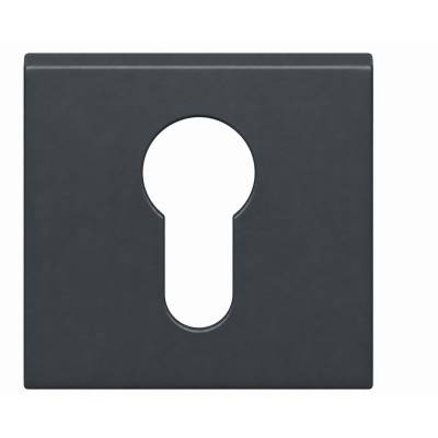 Paire de rosaces carrées clé I (CC6), graphite  mat
