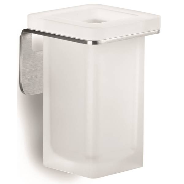 Porte-verre mural, inox/verre, OVER