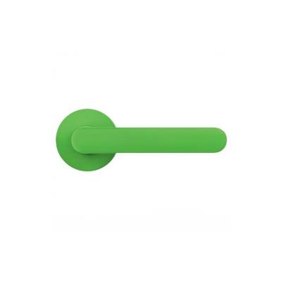 Paire de béquille MOOD ONE sur rosace ronde C11 Vert citron