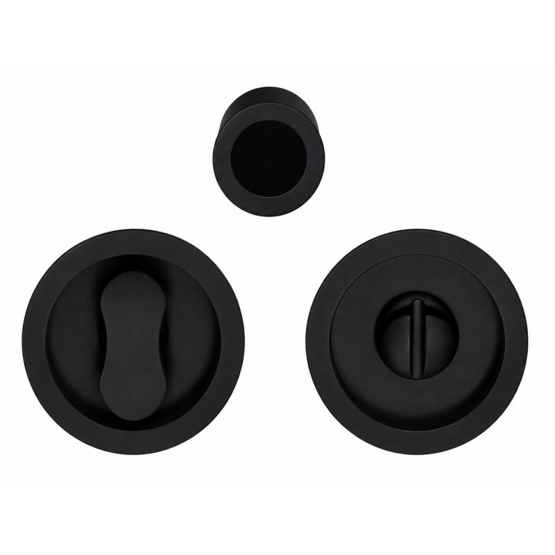 Cuvette encastrée OPEN Ø 57 mm avec serrure, noir