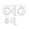 Cuvette encastrée OPEN Ø 57 mm, blanche