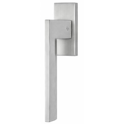 Béquille de fenêtre ELECTRA sur rosace rectangulaire, chromé mat