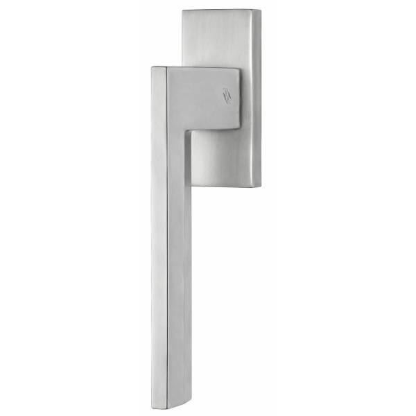 Béquille de fenêtre ELECTRA sur rosace rectangulaire, chromé mat