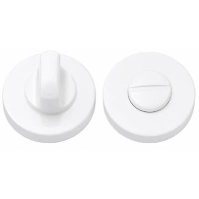 Paire de rosaces rondes conda sans voyant (BC),blanc mat