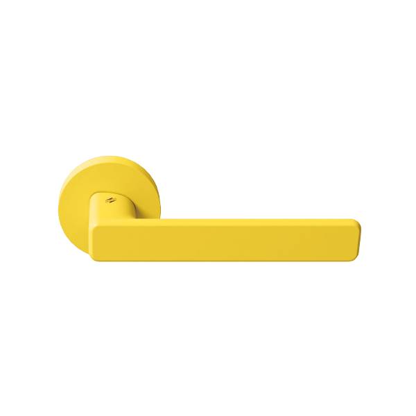 Paire de béquille MOOD DUE sur rosace ronde C09 Jaune citron