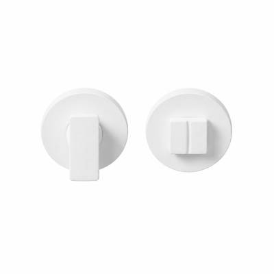 Paire de rosaces rondes conda sans voyant (BC) MOOD DUE C01 blanc