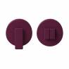 Paire de rosaces rondes conda sans voyant (BC) MOOD DUE C10 violet