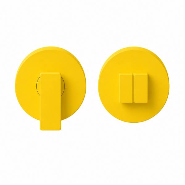 Paire de rosaces rondes conda sans voyant (BC) MOOD DUE C09 jaune citron