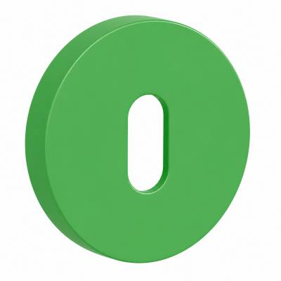 Paire de rosaces rondes MOOD ONE/DUE clé L (BC),C11 vert citron