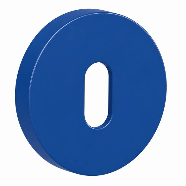 Paire de rosaces rondes MOOD ONE/DUE clé L (BC),C12 bleu capri