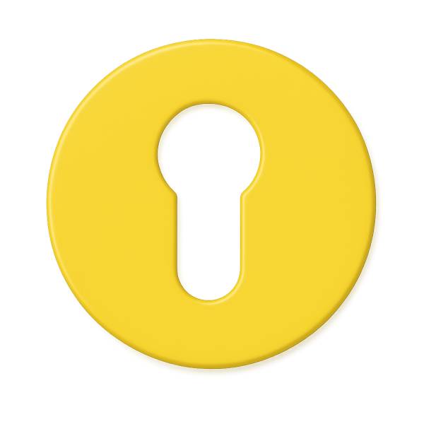 Paire de rosaces rondes MOOD ONE/DUE clé I (BC), C09 jaune citron